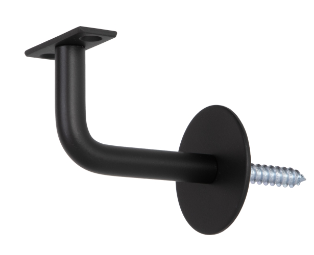 TC100 Matt Black Handrail Bracket - Flat Top