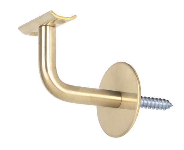 TC100SH SHORT PVD Brushed Brass Handrail Bracket