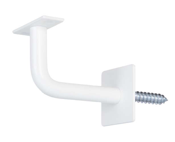 TC100SQ Satin White Square Handrail Bracket
