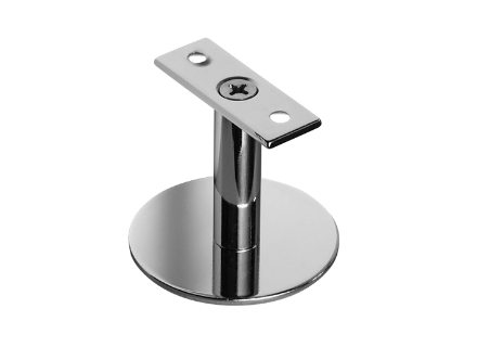 TC100V-F Top Mount Bright Chrome Handrail Bracket Flat Top