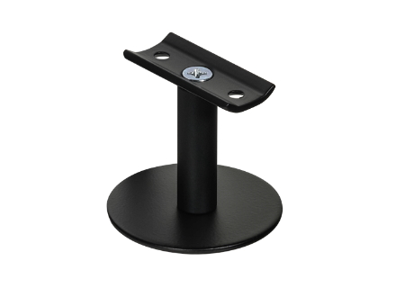 TC100V-C Top Mount Matt Black Handrail Bracket Curved Top