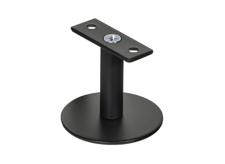 TC100V-F Top Mount Matt Black Handrail Bracket Flat Top