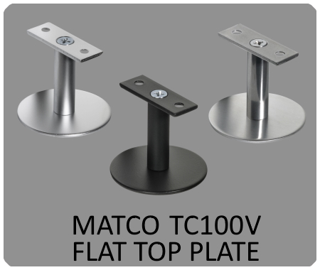 Matco VERTICAL Flat Top Plate handrail bracket range