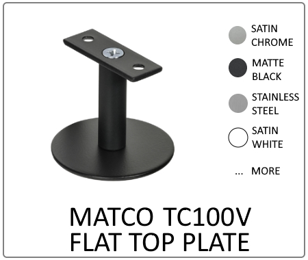 Matco VERTICAL Flat Top Plate handrail bracket range